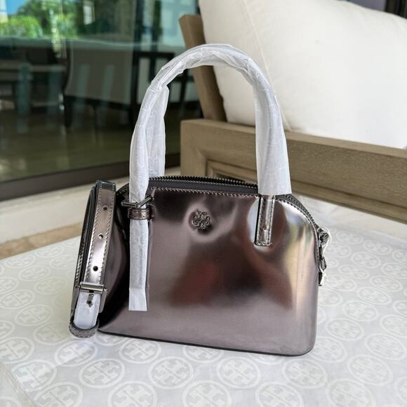 Tory Burch Emerson Dome Satchel 153467 & Emerson Mini Wallet 153359 - Picture 8 of 16